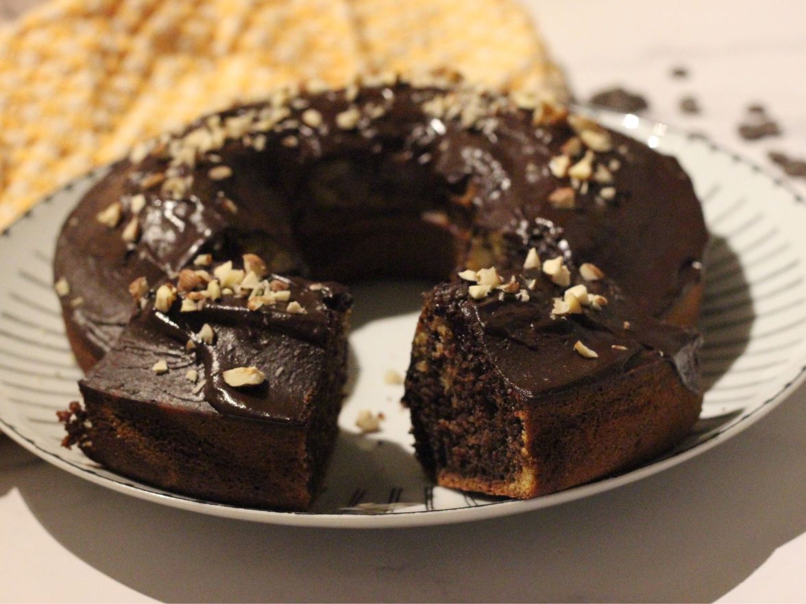 BIZCOCHO DE CHOCOLATE Y CALABAZA