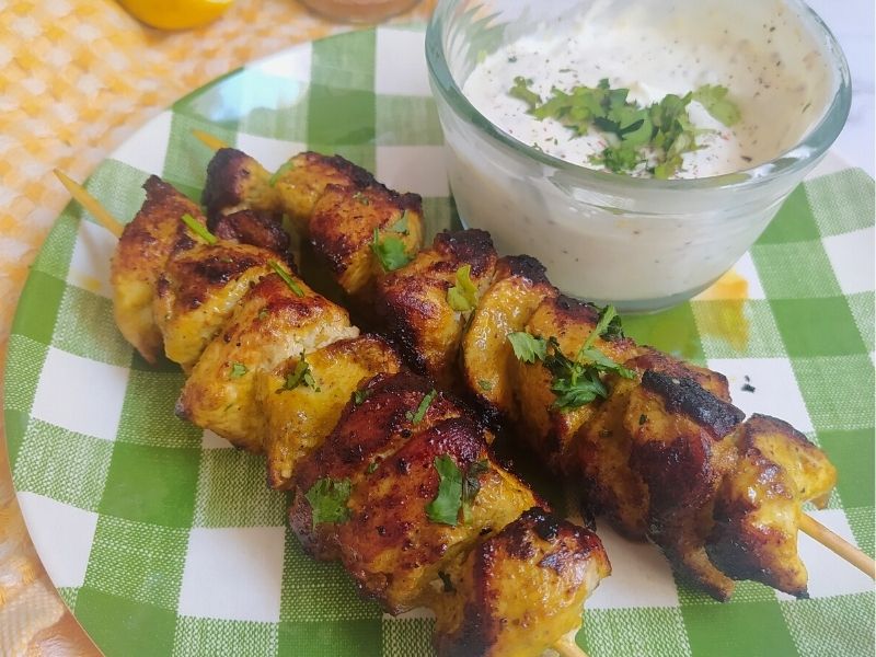 BROCHETAS DE POLLO estilo kebab SHAWARMA