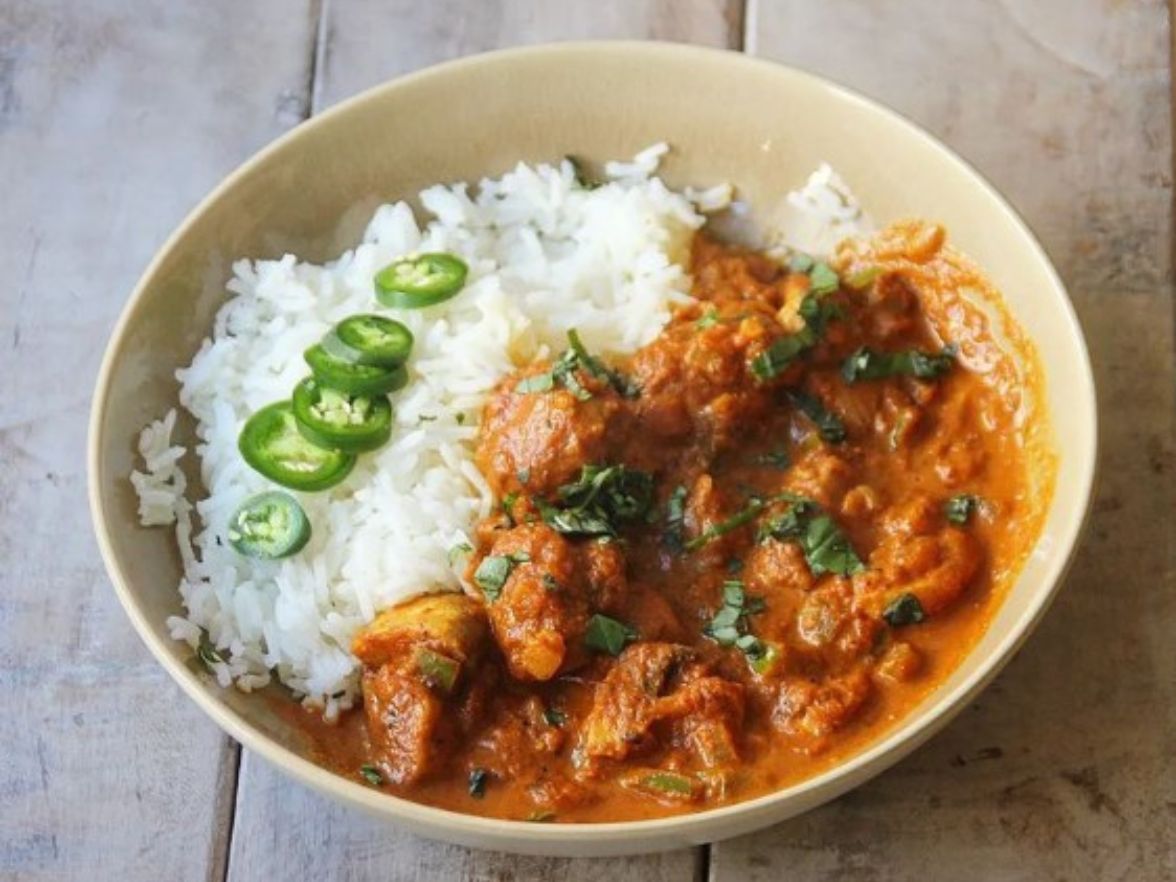 Curry de champiñones con especias Garam Masala