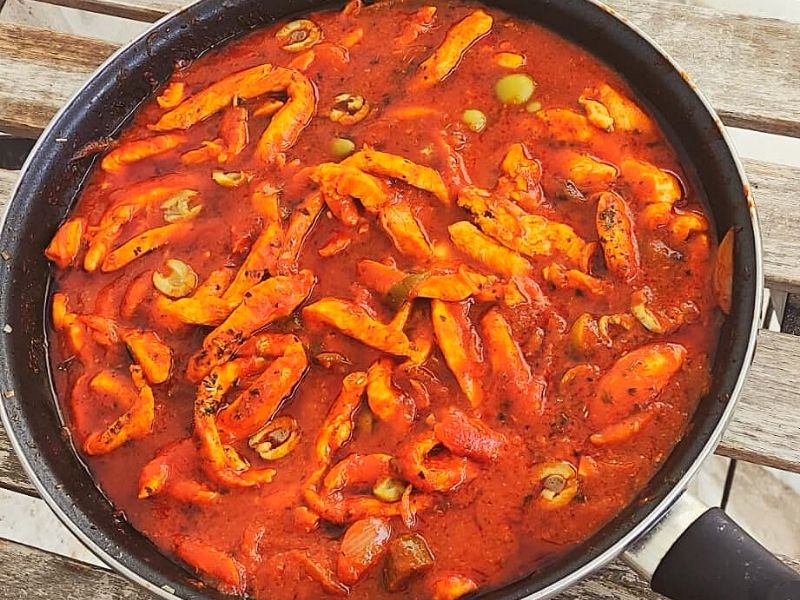 Pollo a la italiana con especias italianas