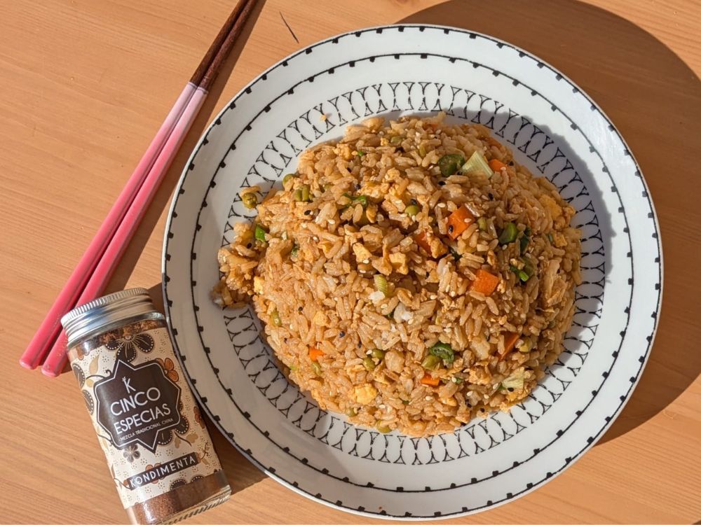 Arroz frito chino con Cinco Especias