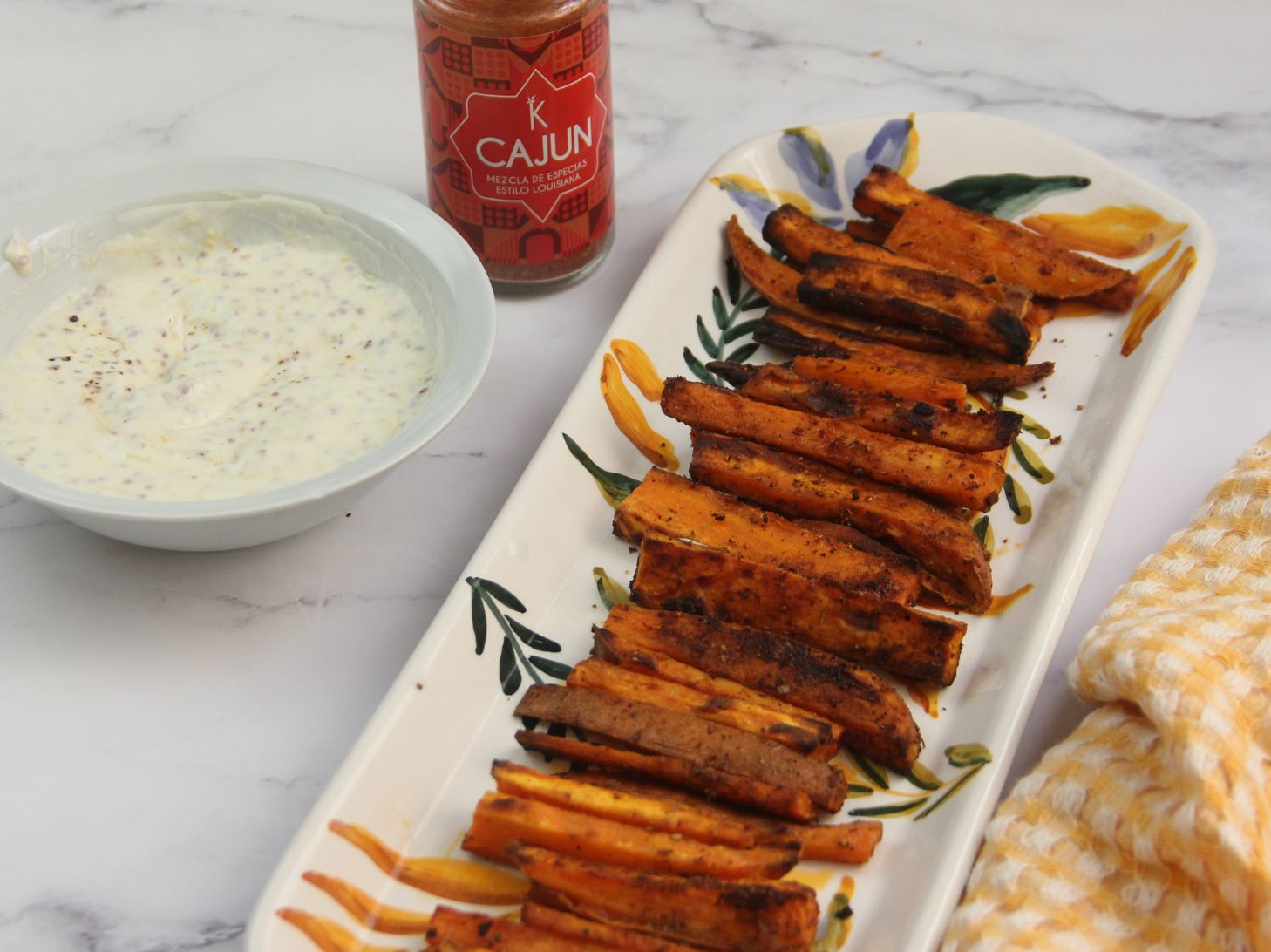 Boniato Cajun al horno estilo five guys