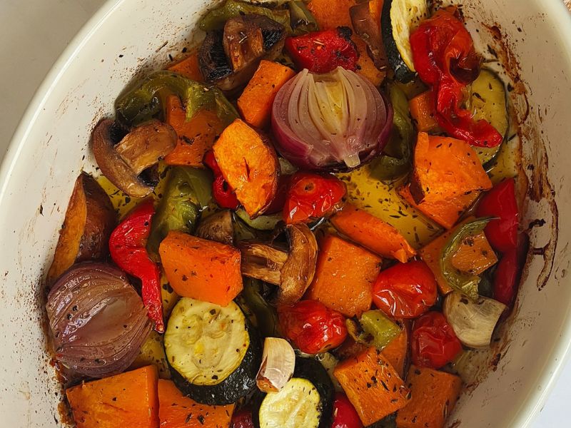 Verduras al horno con hierbas Provenzales